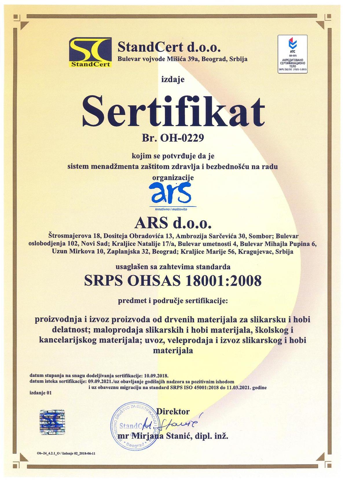 OHSAS 18001:2008 OHSAS 18001:2008